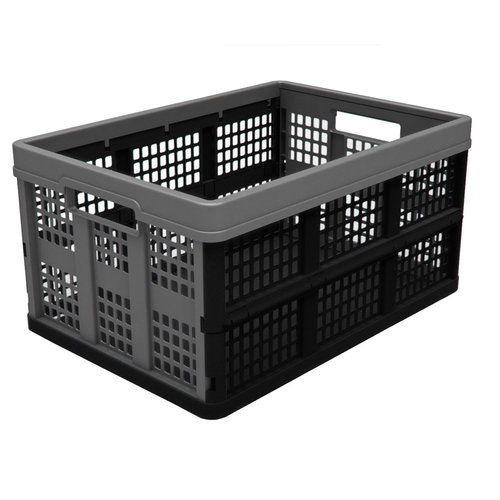 Składana skrzynia z tworzywa sztucznego M-Clax 530x370x280 mm - perforowana