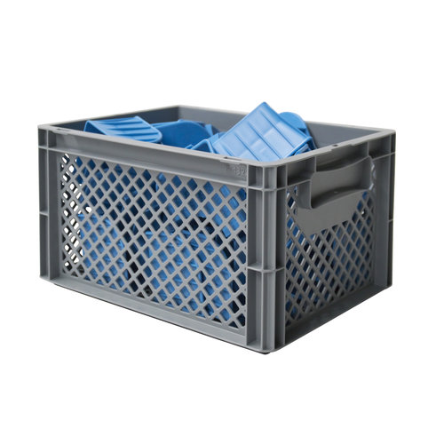 Plastikowy pojemnik 400x300x220 mm - ażurowy