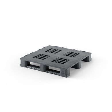 Paleta plastikowa 1140x1140 mm - PE mix, 3 płozy, 2500 kg