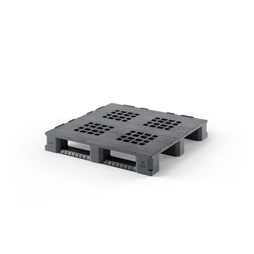 Paleta plastikowa 1140x1140 mm - PE mix, 3 płozy, 2500 kg