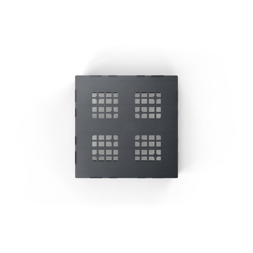 Paleta plastikowa 1140x1140 mm - PE mix, 3 płozy, 2500 kg