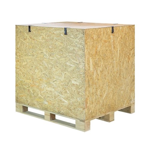 Skrzynia z zabudową z płyty OSB 1200x800x1000mm, metalowe klamry