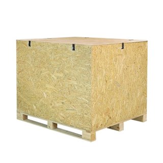 Skrzynia z zabudową z płyty OSB 1400x1200x1000mm, metalowe klamry