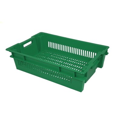 Plastikowy pojemnik obrotowy 600x400x150 mm - ażurowy