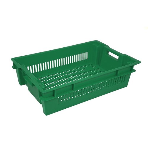 Plastikowy pojemnik obrotowy 600x400x150 mm - ażurowy