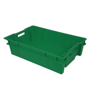 Plastikowy pojemnik gniazdowy 600x400x150 mm – obrotowy, sztaplowany
