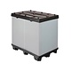 Skrzyniopaleta formowana wtryskowo 1200x800 mm