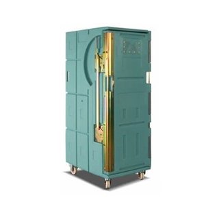 Używany kontener izotermiczny 800x600x1670 mm na kołach - 370 litrów