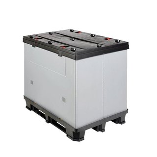 Skrzyniopaleta składana 1200x800x940 mm - 3 płozy