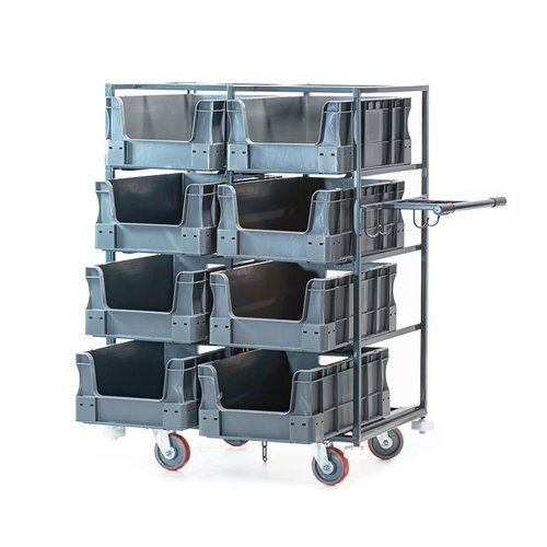 Wózek do kompletacji zamówień na 8 pojemników