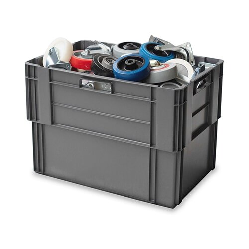 Plastikowy pojemnik gniazdowy 600x400x420 mm, do sztaplowania