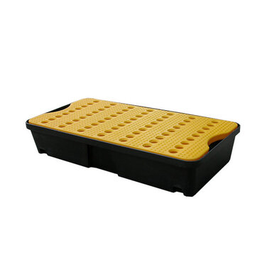 Tacka ociekowa z tworzywa stosowanego 805x405x155 mm z kratownicą ociekową