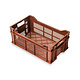 Skrzynka plastikowa na owoce i warzywa 500x300x200 mm - 23 l, ażurowa