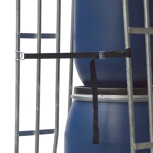 Kontener rolkowy 2-stronny AGF z bramkami mocującymi, 870x600x1690 mm