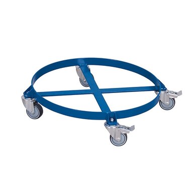 Wózek transportowy okrągły rolkowy 715x715x120 mm, metalowy, dno otwarte