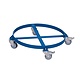 Wózek transportowy okrągły rolkowy 715x715x120 mm, metalowy, dno otwarte