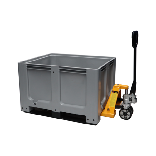 Skrzyniopaleta przemysłowa z 3 płozami - 1200x1000x760 mm HDPE