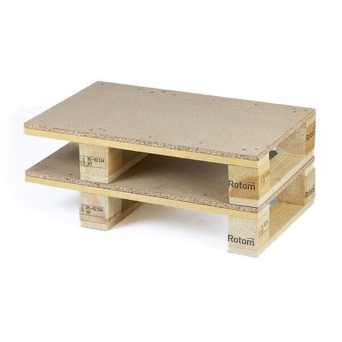 Drewniana paleta ekspozycyjna 600x400x126 mm - ISPM 15, 250 kg