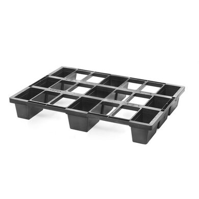 Półpaleta plastikowa 800x600x120mm - gniazdowa