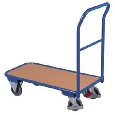 Wózek platformowy 950x450x945 mm, z uchwytem do pchania, lekki