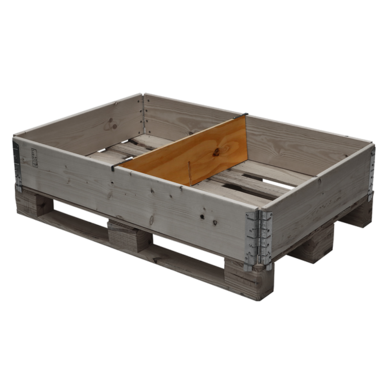 Przegroda do nadstawy paletowej 1200x800x200mm - 2 przedziały, krótki bok