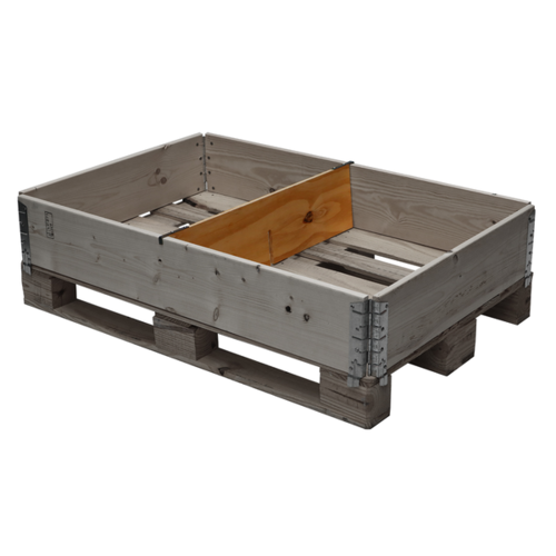 Przegroda do nadstawy paletowej 1200x800x200mm - 2 przedziały, krótki bok