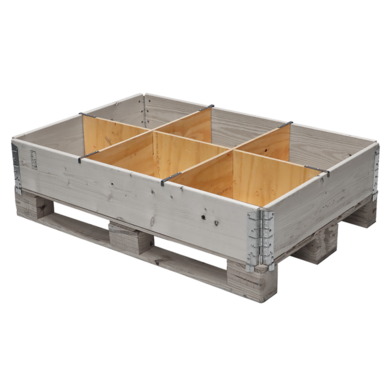 Przegrody do nadstawki paletowej  1200x800x200 mm - 6 przedziałów