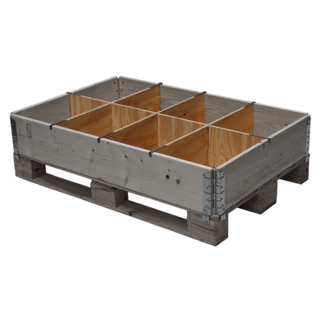 Przegrody do nadstawy paletowej 1200x800x200 mm - 8 przedziałów
