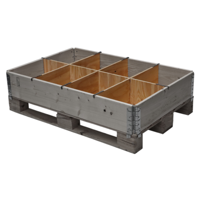 Przegrody do nadstawy paletowej 1200x800x200 mm - 8 przedziałów