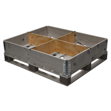 Przegroda do nadstawy paletowej 1200x1000x200mm - 4 przedziały