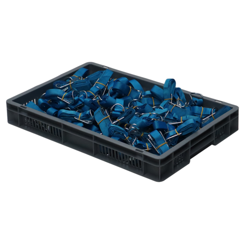 Plastikowy pojemnik Euro 600x400x80 mm - możliwość sztaplowania