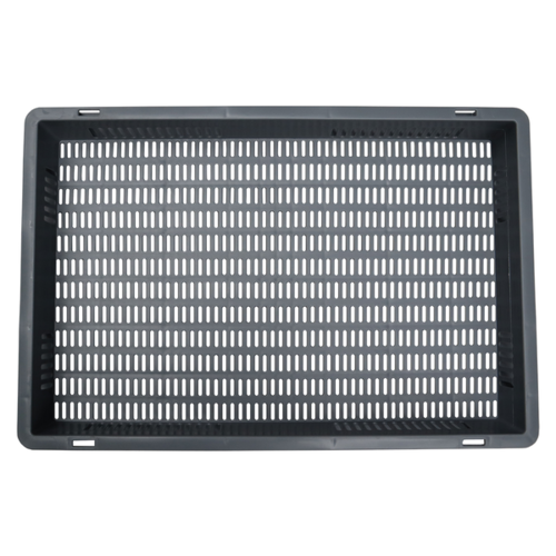 Plastikowy pojemnik Euro 600x400x80 mm - możliwość sztaplowania