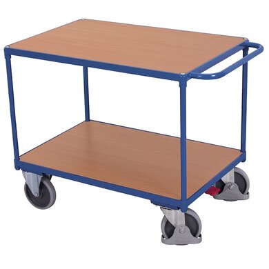 Wózek półkowy 1390x800x920 mm, 2 powierzchnie załadunkowe, ciężki