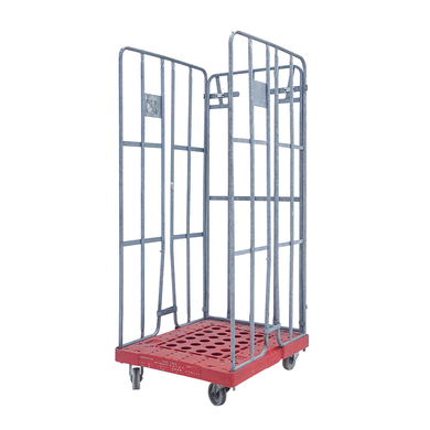 Wózek siatkowy 3 ścienny 810x680x1680 mm - używany
