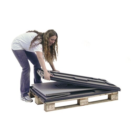 Skrzynia paletowa Duropac 1200x800x790 mm PE/PP, składana