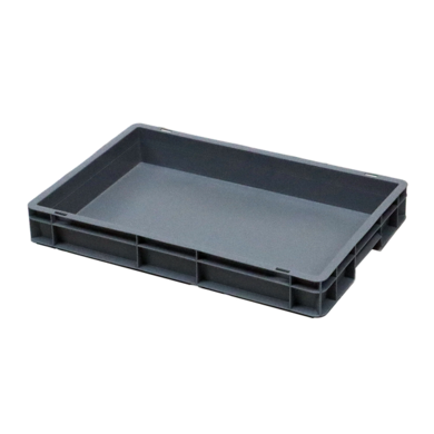Plastikowy pojemnik Euro 600x400x80 mm - możliwość sztaplowania
