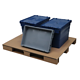 Paleta tekturowa 1200x1000x110 mm - 3 płozy, 500 kg