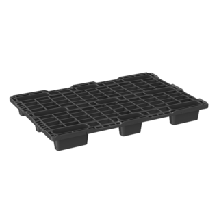 Paleta plastikowa z rantem 1200x800x125 mm - gniazdowa, 900 kg