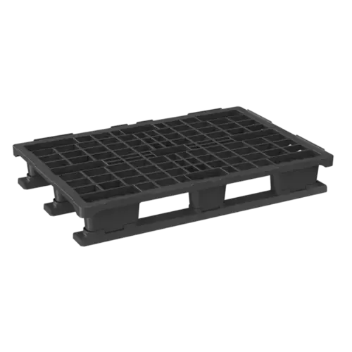 Paleta plastikowa 1200x800x187 mm - ażurowy blat, 3 płozy