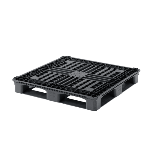 Plastikowa paleta chemiczna CP9 1140x1140x150 mm - ażurowa, HDPE, 1400 kg