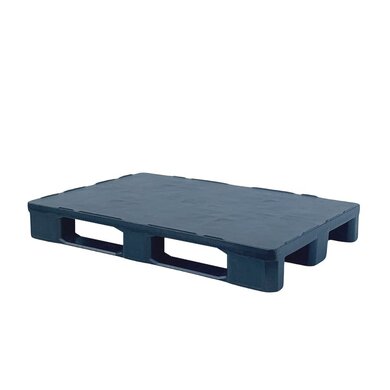 Paleta plastikowa higieniczna 1200x800x155 mm z pełnym blatem - używana