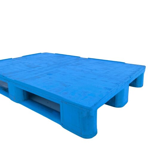 Paleta plastikowa 1200x800x160 mm z pełnym blatem - używana