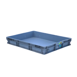 Plastikowy pojemnik Euro 800x600x120 mm - używany