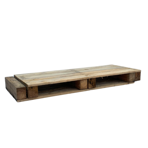 Paleta drewniana z pełnym blatem 1185x485x130 mm - używana