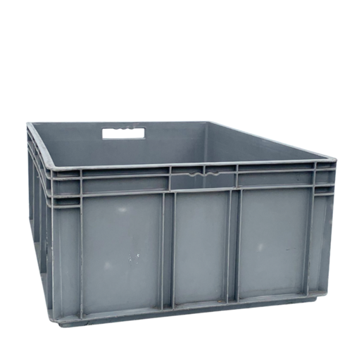 Plastikowy pojemnik Euro 800x600x320 mm - używany