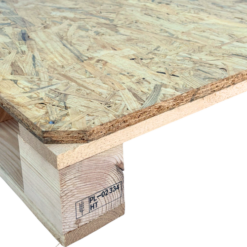 Drewniana paleta ekspozycyjna 800x600x126 mm - ISPM 15, 250 kg
