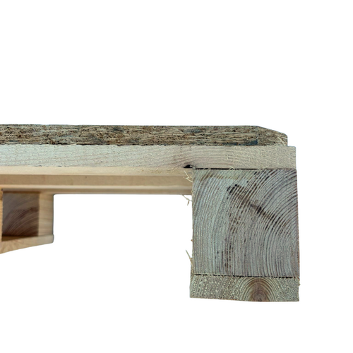Drewniana paleta ekspozycyjna 800x600x126 mm - ISPM 15, 250 kg