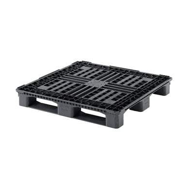 Plastikowa paleta chemiczna CP3 1140x1140x150 mm - HDPE, ażurowa, 1400 kg