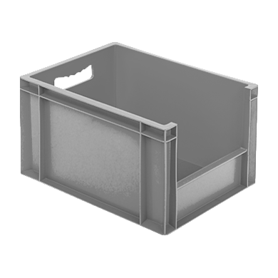 Pojemnik Euro z otworem na uchwyt 400x300x235 mm - 20 litrów