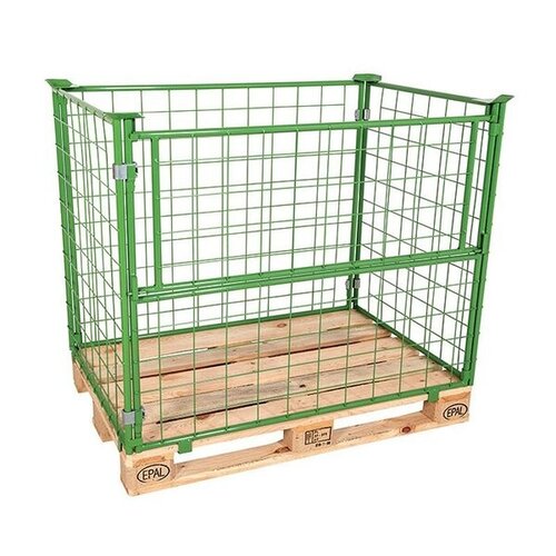 Metalowa nadstawka paletowa 1200x800x1600 mm, składana